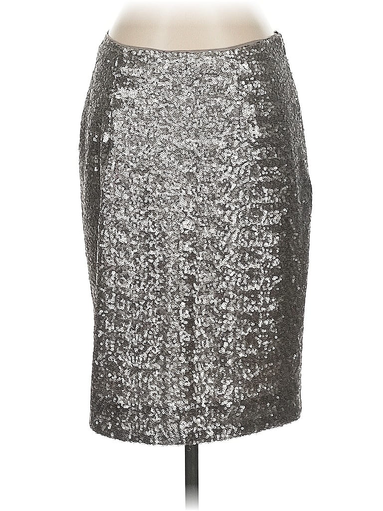 Click to view more detailed imagery on our partner's website Pre-owned Banana Republic Formal Skirt In Silver