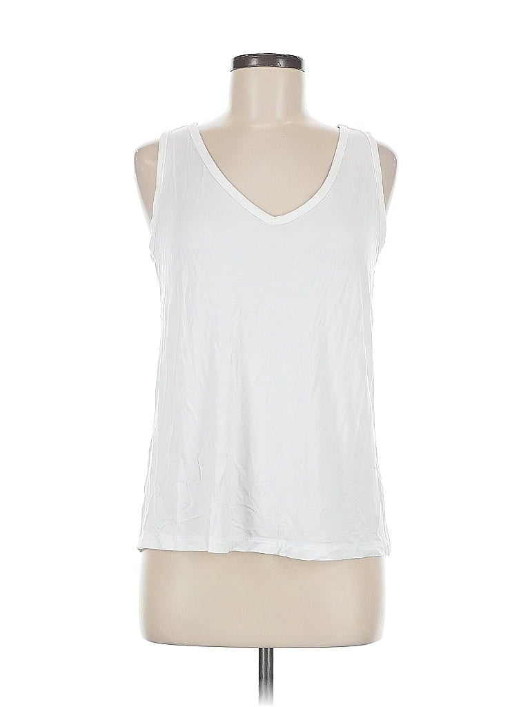 Pre-owned Nine West Sleeveless T-shirt In White