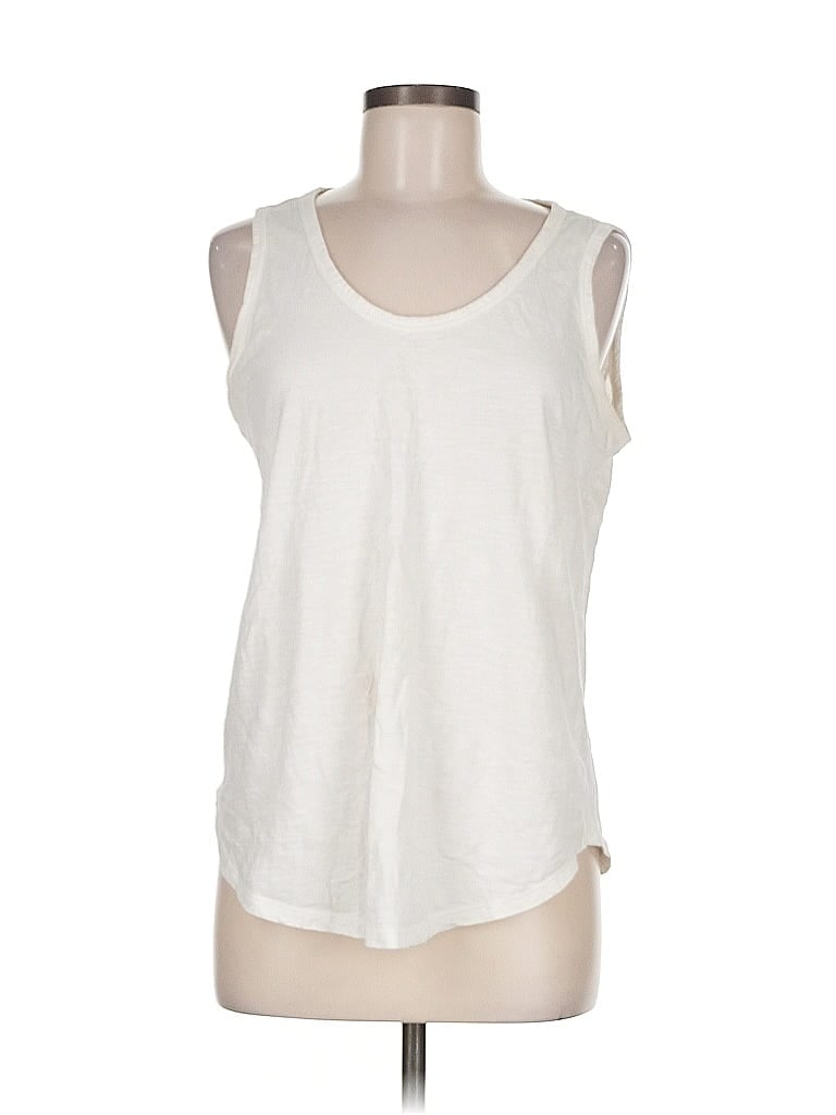 Pre-owned Old Navy Sleeveless Top White Scoop Neck Tops