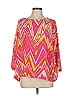 M Missoni 100% Silk Pink 3/4 Sleeve Silk Top Size L - photo 1