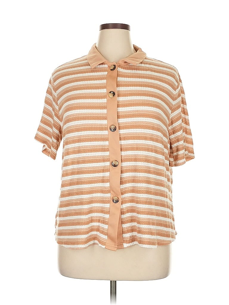 Pre-owned Shein Curve Cardigan Sweater In Brown