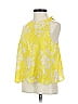 A.L.C. 100% Silk Yellow Sleeveless Silk Top Size 0 - photo 2