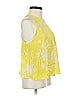 A.L.C. 100% Silk Yellow Sleeveless Silk Top Size 0 - photo 5