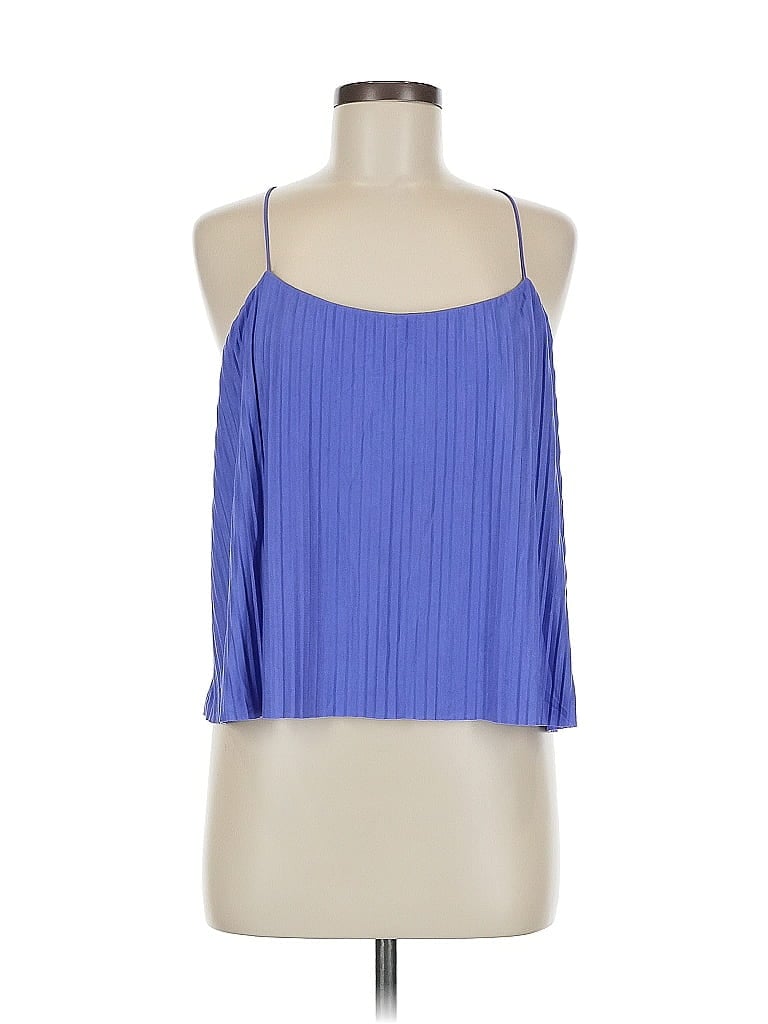 Pre-owned A New Day Tank Top Blue Halter Neckline Tops