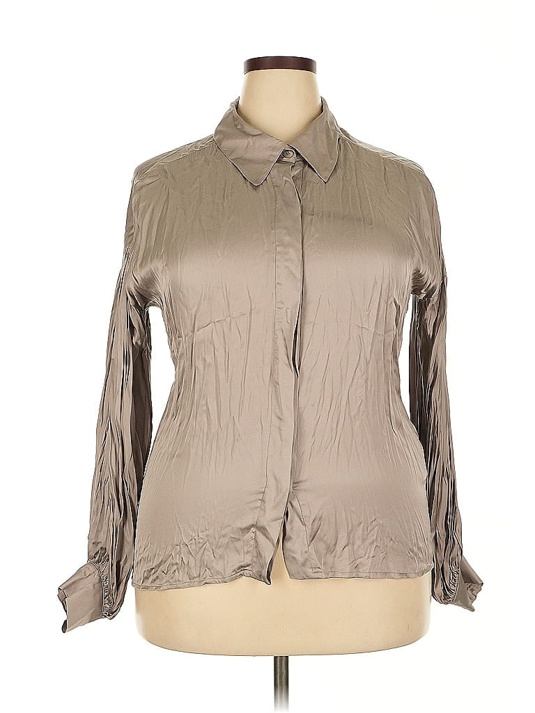 Iorane Long Sleeve Blouse In Brown