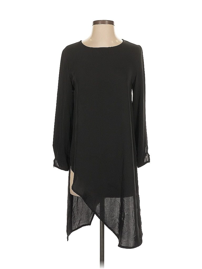 Pre-owned Zara Basic Casual Dress In Black