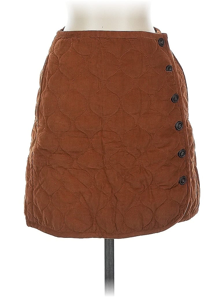 Pre-owned Madewell Casual Skirt In Brown