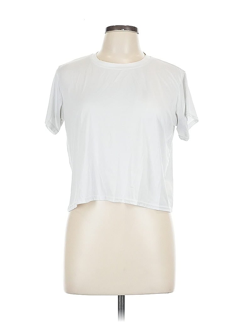 Pre-owned Real Essentials Short Sleeve T-shirt In Silver