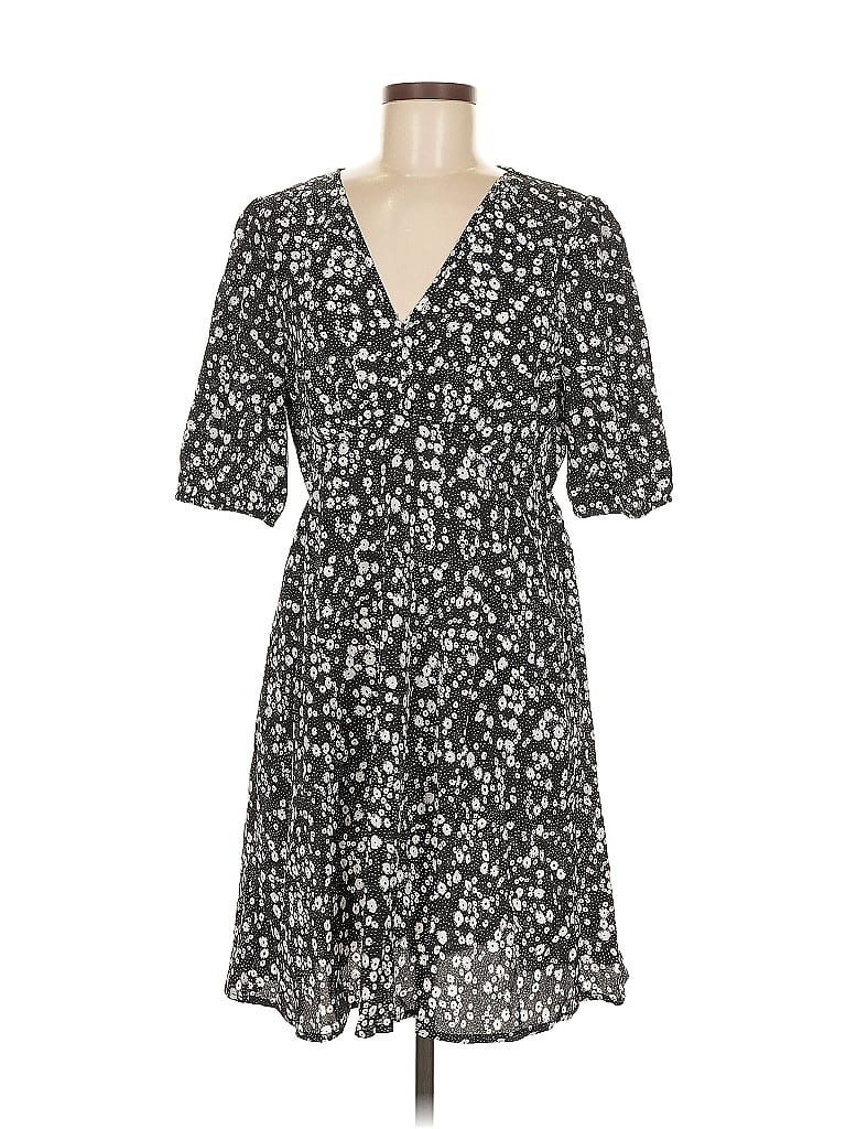 Pre-owned Shein Casual Dress In Black