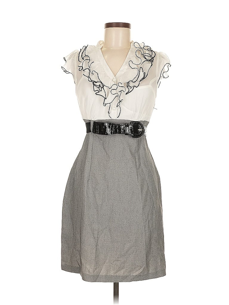 Pre-owned A. Byer Casual Dress In Gray