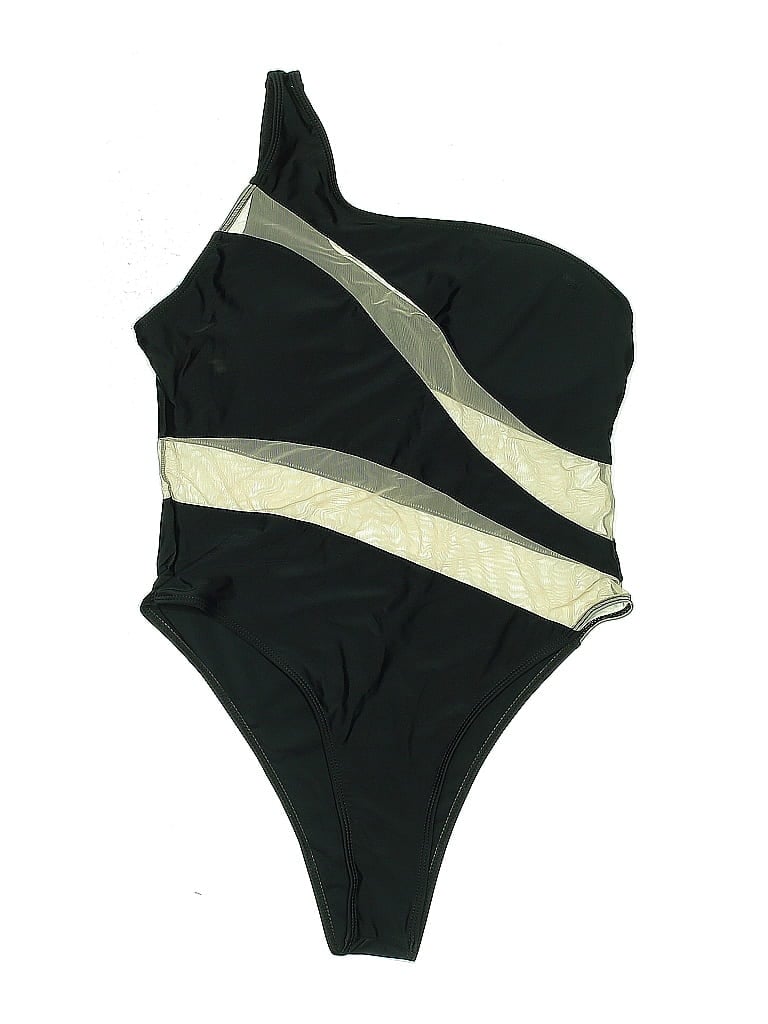 Pre-owned Unbranded One Piece Swimsuit In Black
