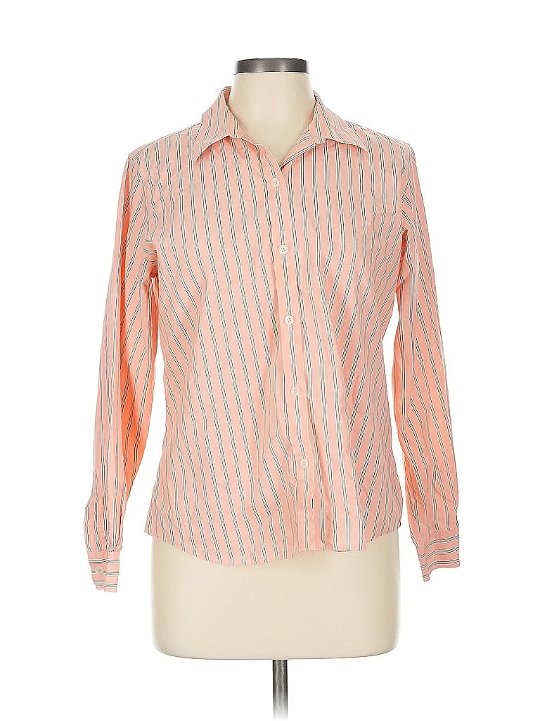 Pre-owned Lizsport Long Sleeve Blouse In Pink