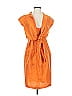 Max Mara 100% Silk Orange Cocktail Dress Size 2 - photo 1