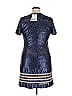 Gigi Hadid X Tommy Hilfiger 100% Polyester Metallic Silver Blue Cocktail Dress Size XL - photo 2