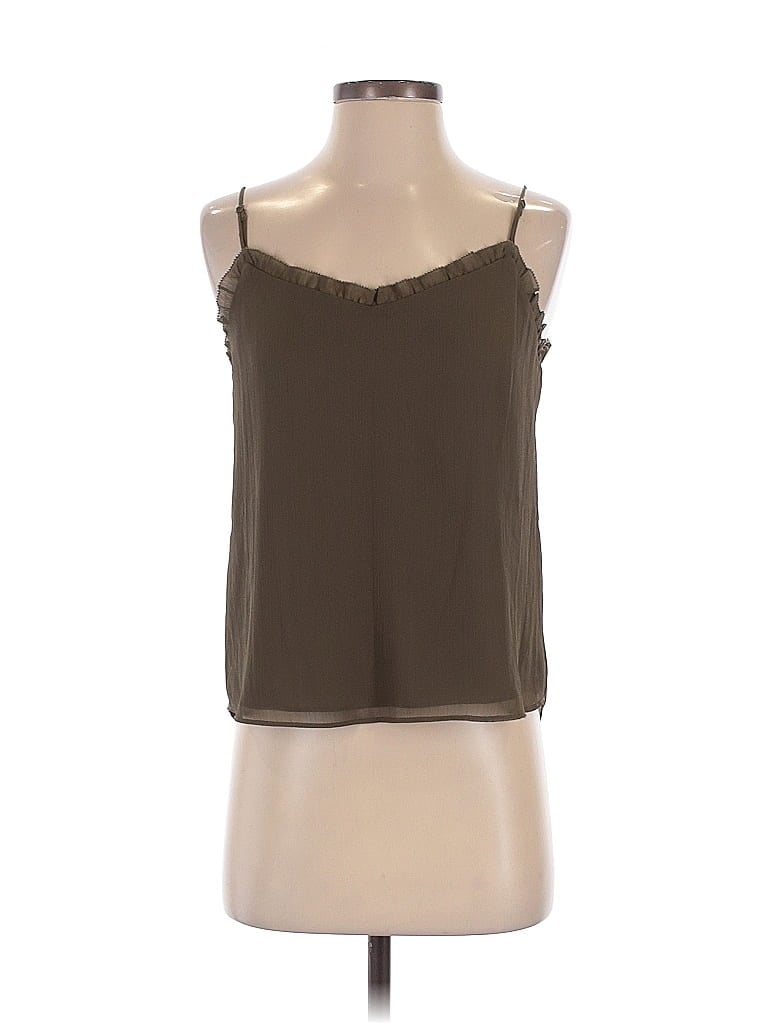Pre-owned Calvin Klein Sleeveless Blouse In Brown
