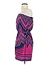 Express 100% Polyester Chevron-herringbone Purple Casual Dress Size 2 - photo 5