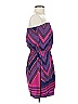 Express 100% Polyester Chevron-herringbone Purple Casual Dress Size 2 - photo 4