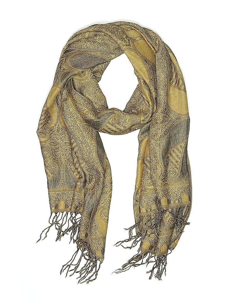 Pre-owned Unbranded Scarf In Yellow