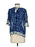 Sea New York 100% Viscose Blue Short Sleeve Blouse Size XS - photo 1