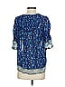 Sea New York 100% Viscose Blue Short Sleeve Blouse Size XS - photo 2