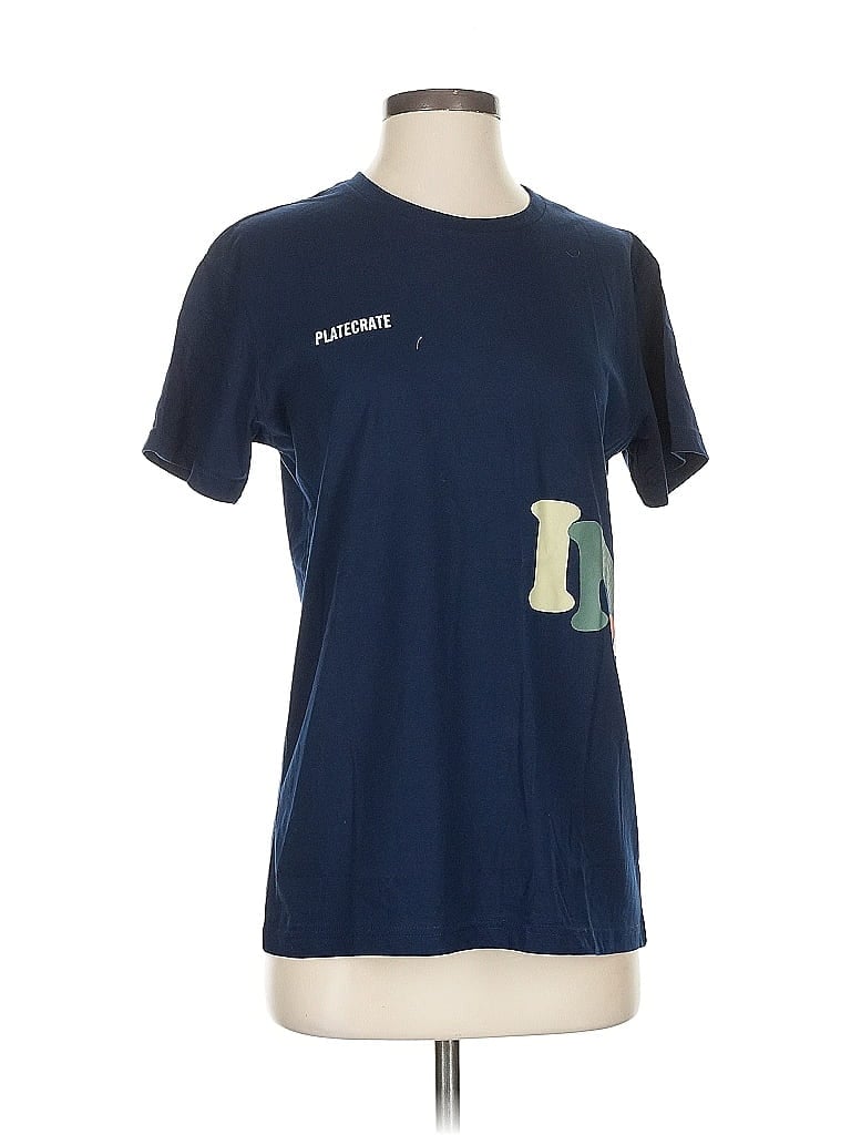 Pre-owned Assorted Brands Short Sleeve T-shirt In Blue