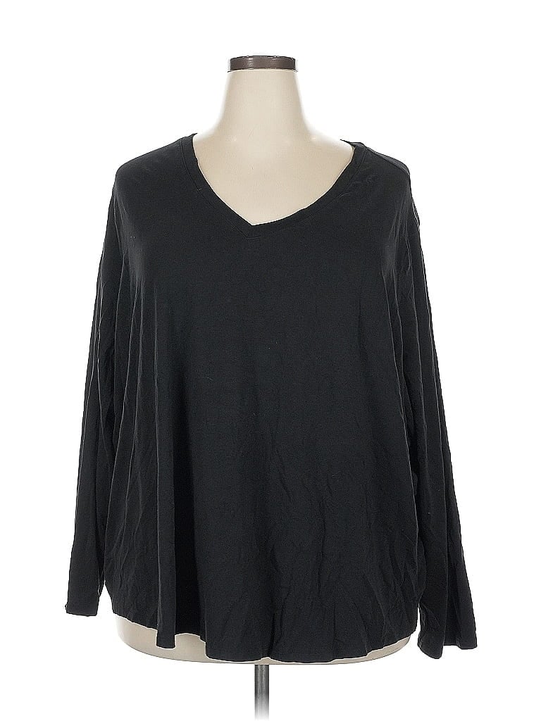 Terra & Sky Black 3/4 Sleeve T-Shirt Size 5X - photo 1