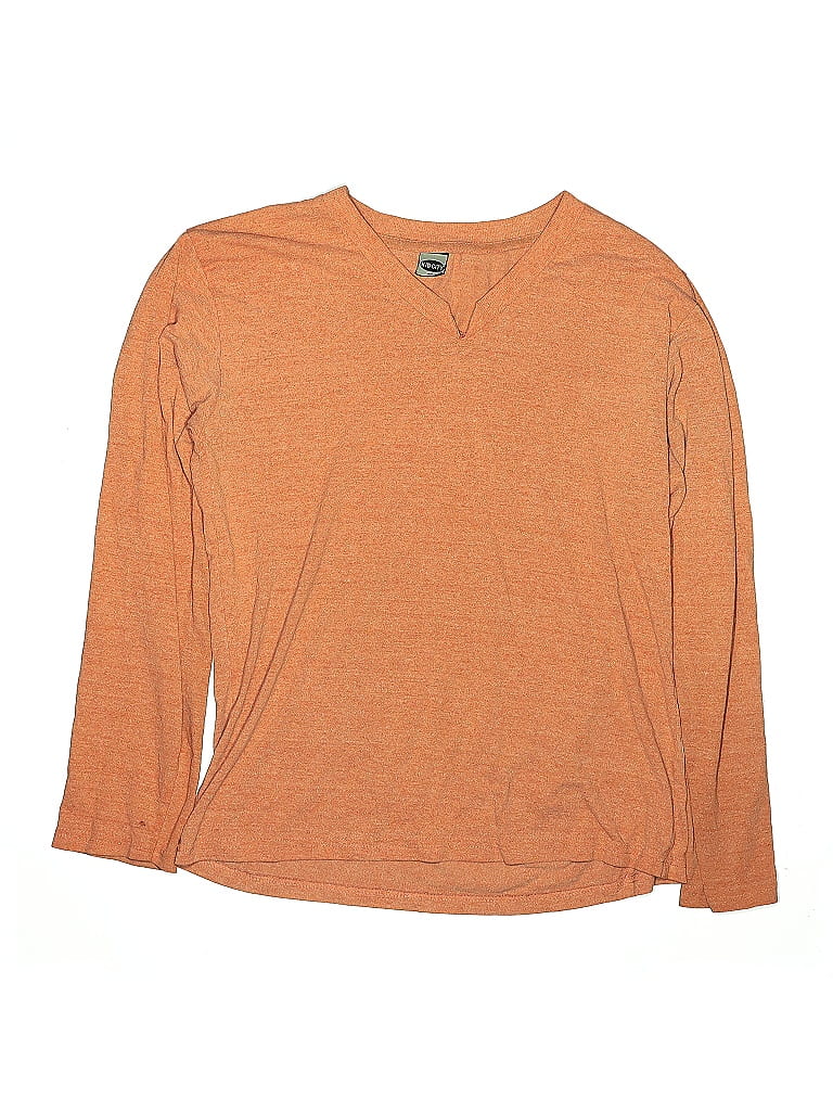 Kid City Orange Long Sleeve Henley Size 16 - photo 1