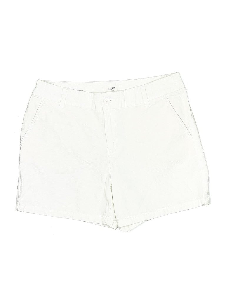 Pre-owned Ann Taylor Loft Outlet Shorts In White