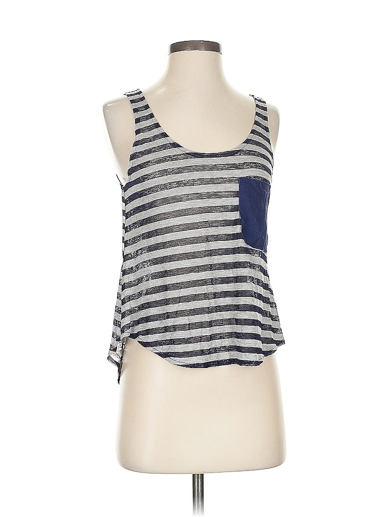 Pre-owned The Impeccable Pig Tank Top Blue Strapless Neckline Tops