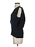 Black Halo 100% Silk Blue Black Sleeveless Silk Top Size XS - photo 4