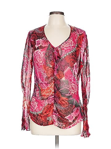 Escada Long Sleeve Silk Top (view 1)