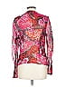 Escada 100% Silk Pink Long Sleeve Silk Top Size EU 42 / US 12 - photo 2