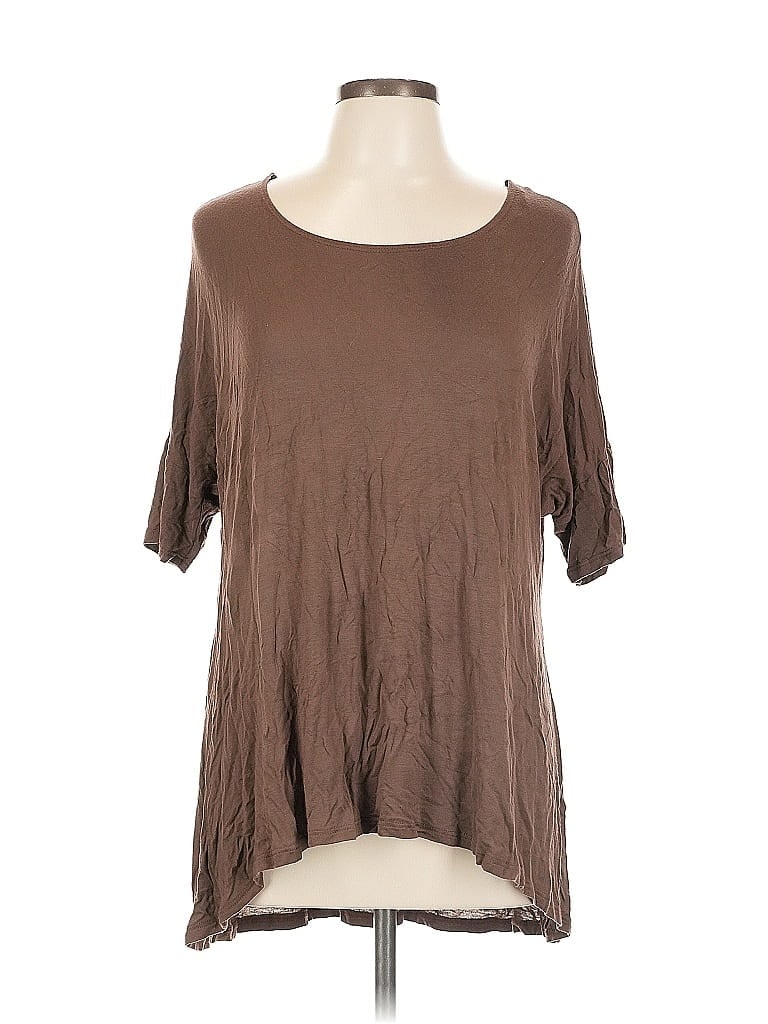 AZULES Pre-owned 3/4 Sleeve T-shirt In Brown