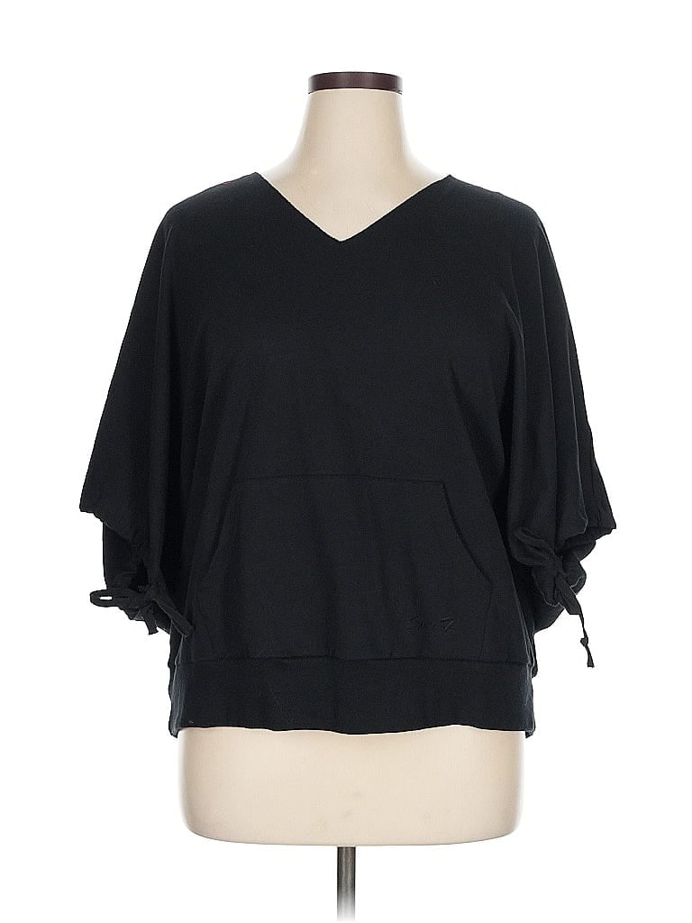Seven7 Black Poncho Size XL - photo 1