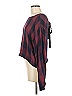 Bella Dahl Checkered-gingham Burgundy Long Sleeve Blouse Size M - photo 4