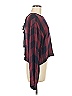 Bella Dahl Checkered-gingham Burgundy Long Sleeve Blouse Size M - photo 3