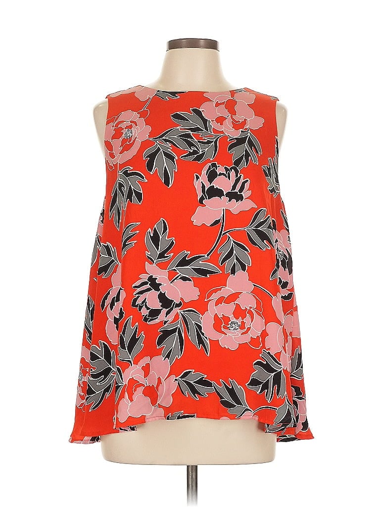 Pre-owned Philosophy Republic Clothing Sleeveless Blouse In Orange