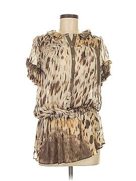 Robert Rodriguez Short Sleeve Silk Top