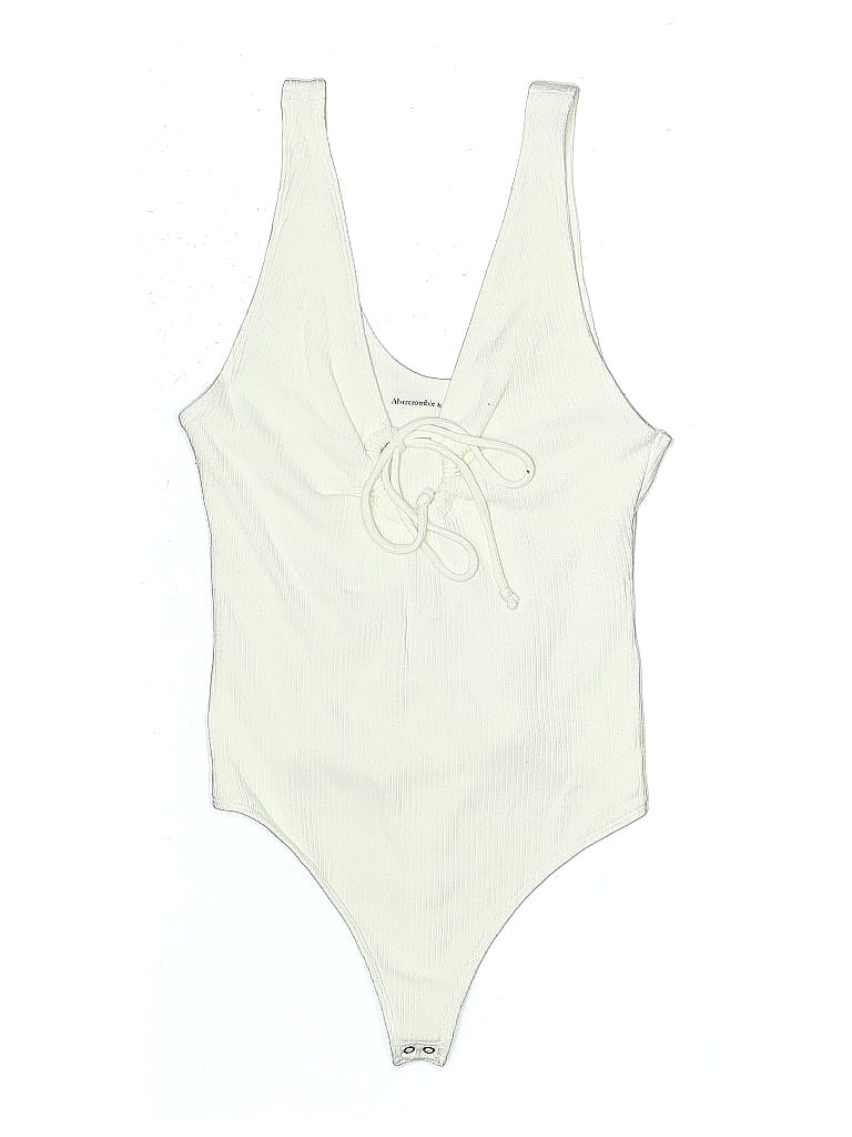 Pre-owned Abercrombie & Fitch Bodysuit In White