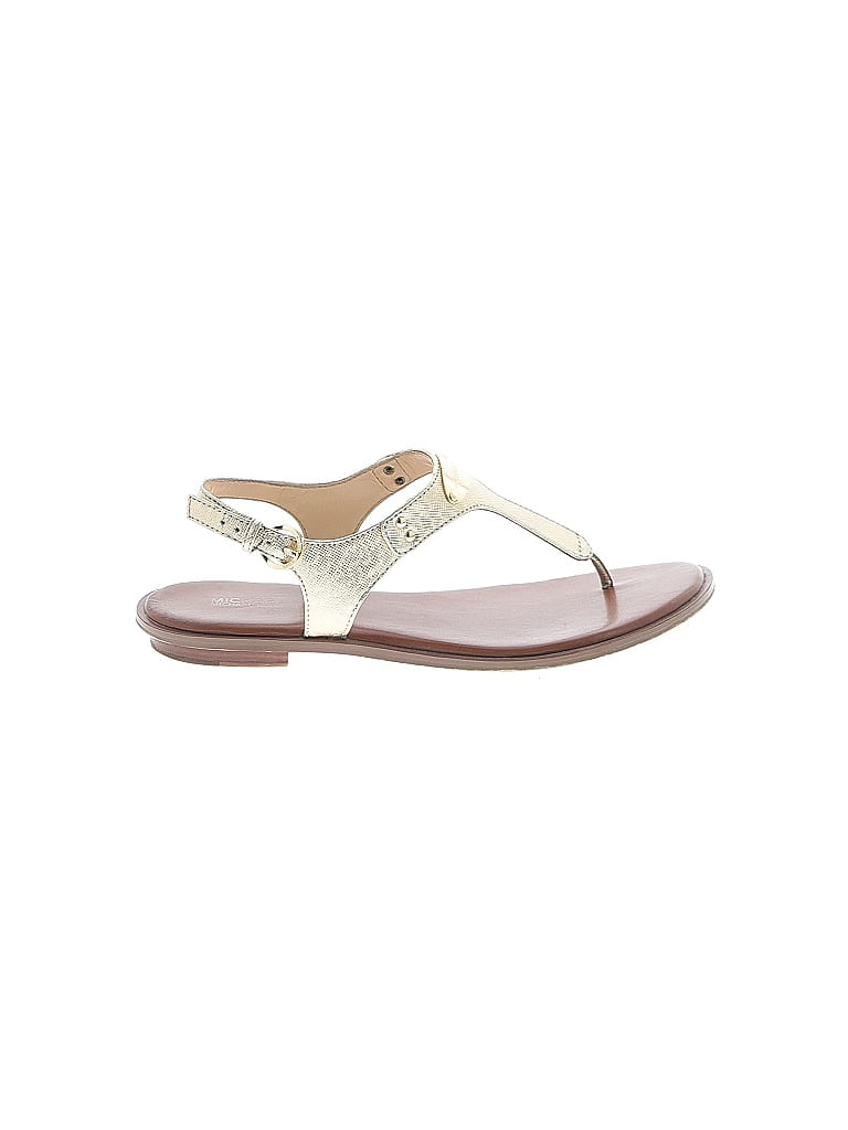 MICHAEL Michael Kors Ivory Brown Sandals Size 10 - photo 1