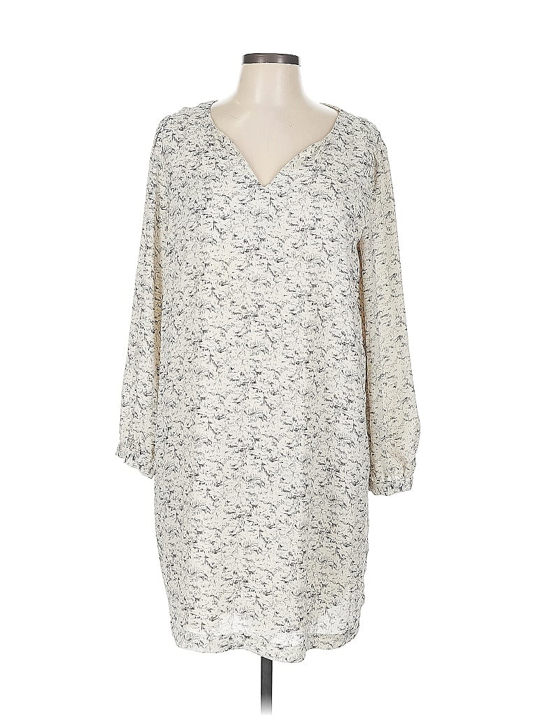Pre-owned Lila Rose Casual Dress In White