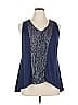 Porridge Color Block Blue Sleeveless Blouse Size XL - photo 1