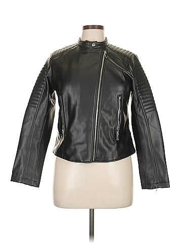 Zara Faux Leather Jacket (view 1)