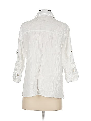 Pinch 3/4 Sleeve Button-Down Shirt (view 2)