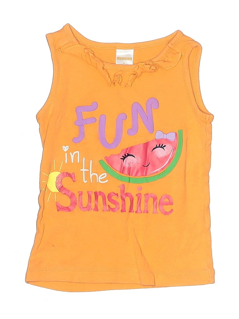 Pre-owned Gymboree Kids' Sleeveless T-shirt In Yellow
