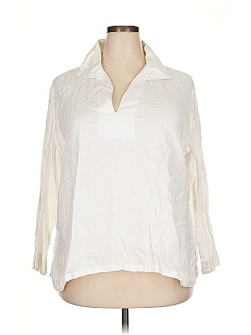Talbots 3/4 Sleeve Button-Down Shirt (view 1)