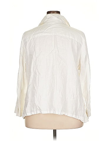 Talbots 3/4 Sleeve Button-Down Shirt (view 2)