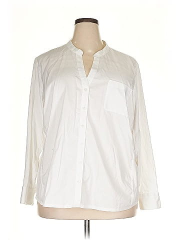 Calvin Klein 3/4 Sleeve Button-Down Shirt (view 1)