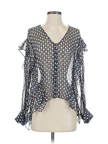 The Kooples Sport Long Sleeve Silk Top (view 1)