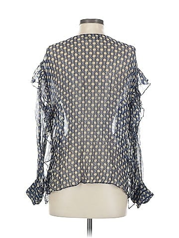 The Kooples Sport Long Sleeve Silk Top (view 2)